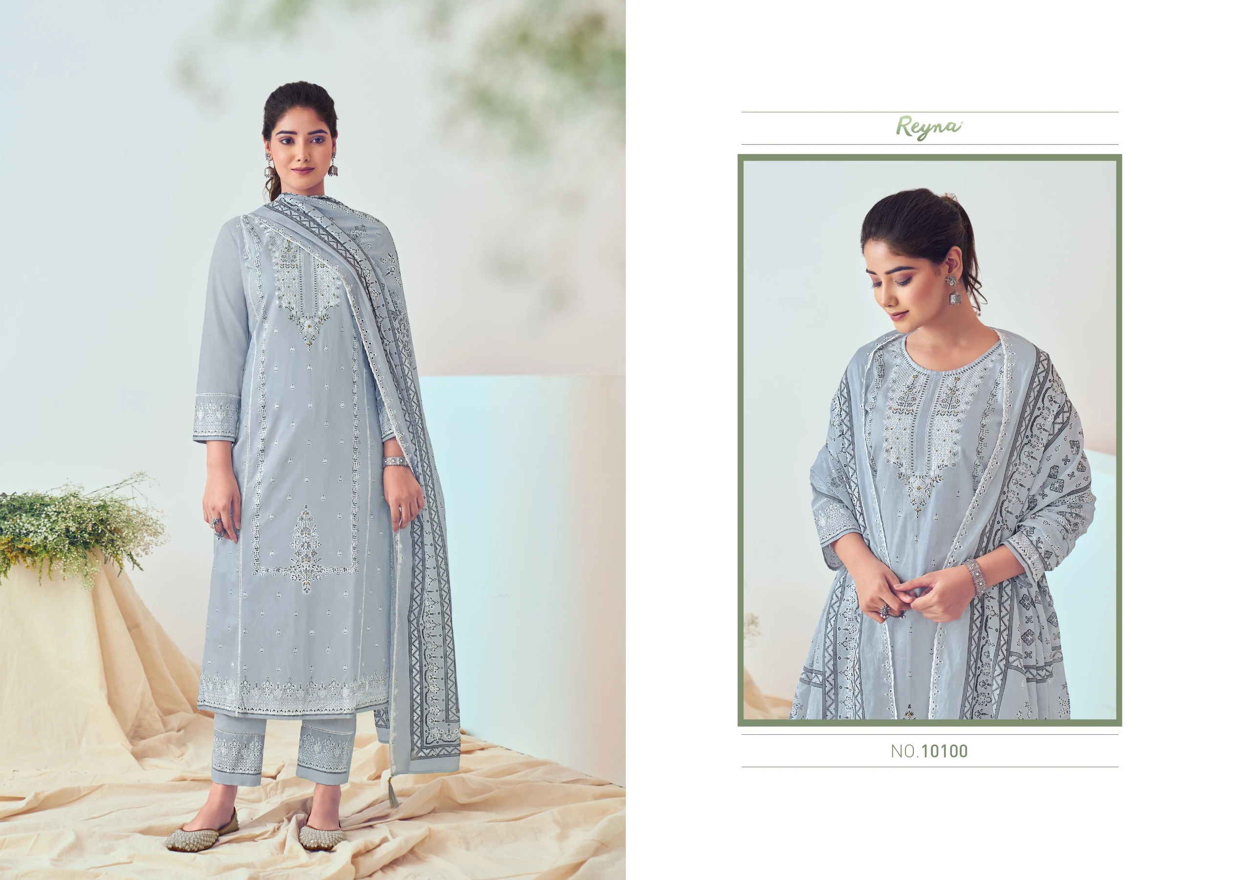 Reyna Karishma Superior Cotton Wholesale Fancy Salwar Suit Catalog — Wholesale Salwar Suits, MPA wholesale from Surat - Gallery Image 4